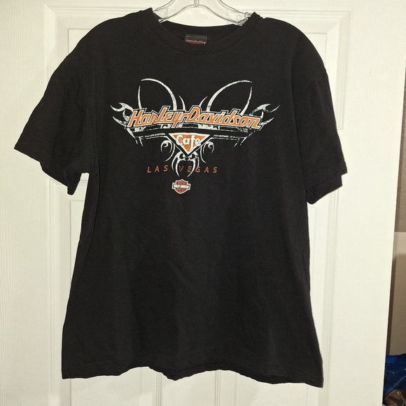 🌟 Harley Davidson cafe Las Vegas t-shirt size large - Picture 1 of 5